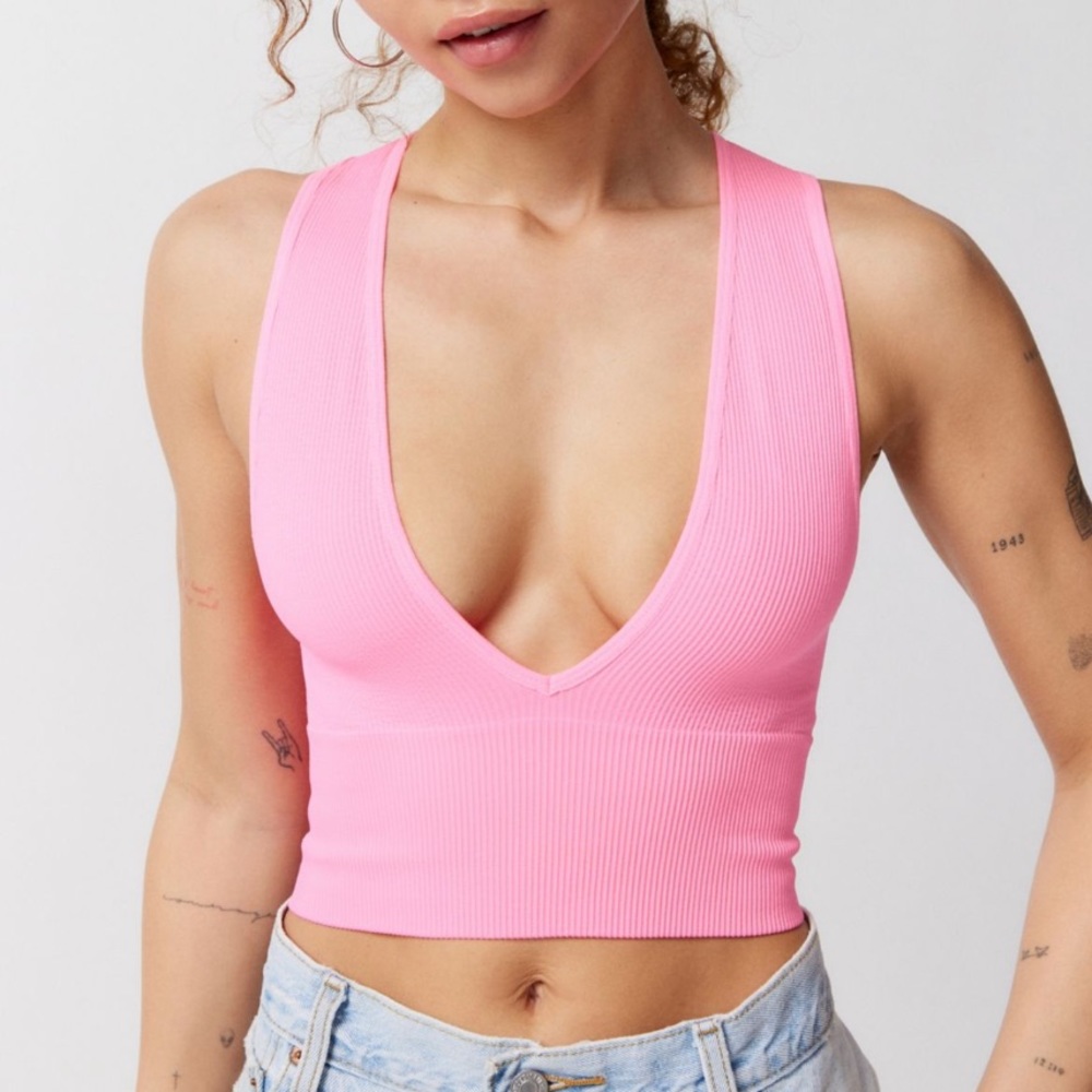 Urban Outfitters Hailey Seamless Plunge top